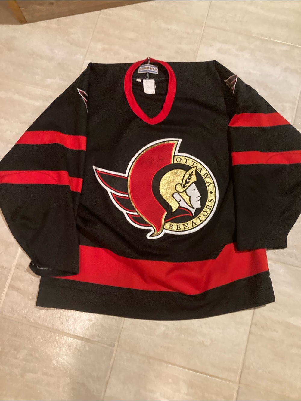 Vintage 1992 Ottawa Senators Inaugural Jersey Size 52 CCM Authentic - Autogra